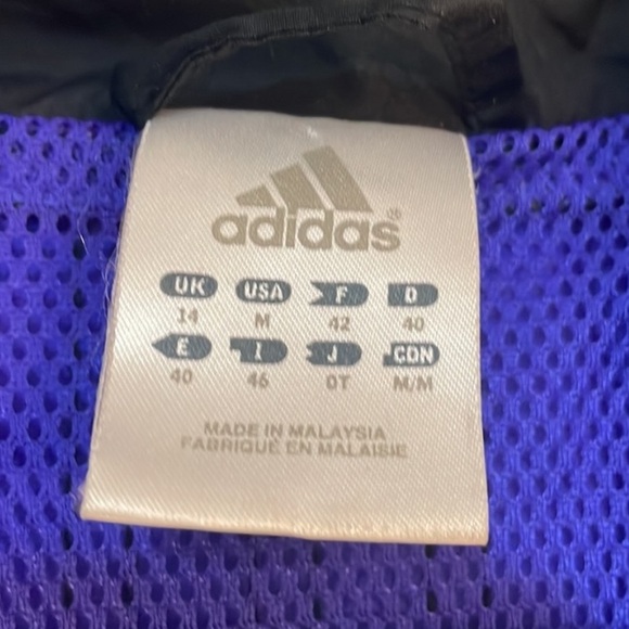 Vintage Adidas purple windbreaker jacket Size M - Picture 3 of 4